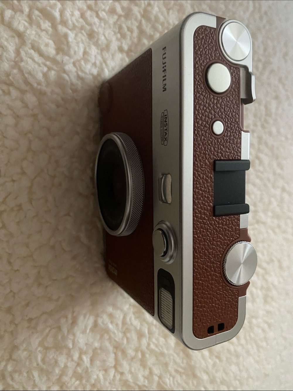 Fujifilm instax mini EVO Brown Retro Instant Camera with Brown Case - Picture 6 of 10